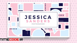 دانلود طرح لایه باز کارت ویزیت Jessica Sanders Business Card
