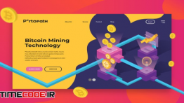 دانلود قالب آماده لندینگ پیج با موضوع بیتکوین Bitcoin Mining Technology