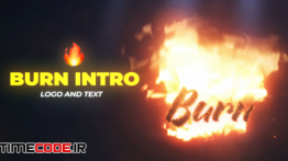 دانلود پروژه آماده افترافکت : لوگو آتش Burn Intro
