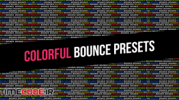 دانلود 200 پریست متن مخصوص افترافکت Colorful Bounce Presets
