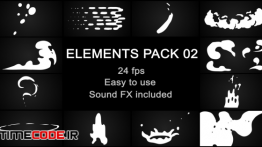 دانلود پروژه آماده افترافکت : المان آماده موشن گرافیک Elements Pack 02