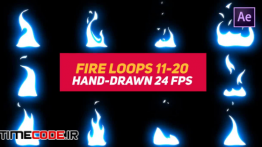 دانلود المان های کارتونی برای موشن گرافیک Liquid Elements 3 Fire Loops 11-20