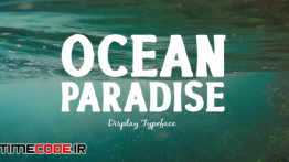 دانلود فونت انگلیسی گرافیکی  Ocean Paradise