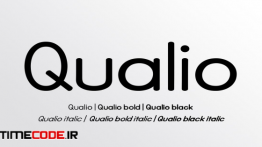 دانلود فونت انگلیسی گرافیکی تیتر Qualio Family