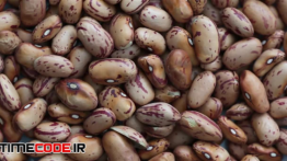 دانلود استوک فوتیج : لوبیا چیتی Rotating Roman Beans