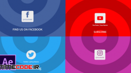 دانلود پروژه آماده افترافکت : ترنزیشن با آرم شبکه های اجتماعی Transition With Social Media Icons