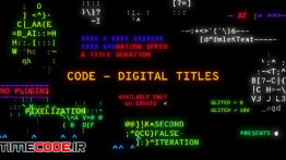دانلود پروژه آماده افترافکت : تیتراژ با کد دیجیتال Code – Digital Titles