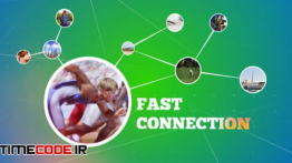 دانلود پروژه آماده افترافکت : وله شبکه ای Fast Connection Intro