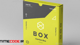 دانلود موکاپ جعبه نرم افزار Flat Carton Box Mockup