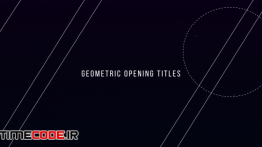 دانلود پروژه آماده پریمیر : تایتل Geometric Opening Titles