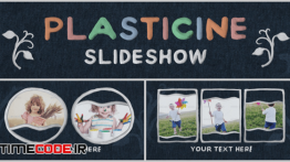 دانلود پروژه آماده افترافکت : اسلایدشو فانتزی عکس کودک Plasticine Slideshow