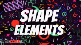 دانلود پروژه آماده افترافکت : المان آماده موشن گرافیک Shape Elements