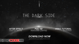 دانلود پروژه آماده افترافکت : تیتراژ برنامه علمی The Dark Side