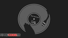 دانلود پروژه آماده افترافکت : لوگو گرامافون Vinyl Logo