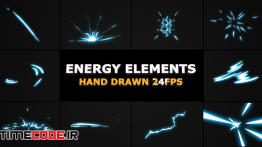 دانلود المان کارتونی موشن گرافیک 2D FX Energy Elements