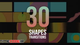 دانلود پروژه آماده افترافکت : ترنزیشن Shapes Transitions Pack