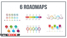 دانلود پروژه آماده افترافکت : علائم اینفوگرافی Roadmaps Templates