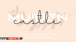 دانلود فونت انگلیسی دستنویس Muiden Castle – The Blogger Font Duo