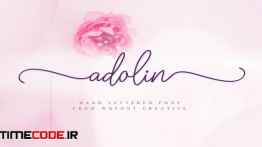 دانلود فونت انگلیسی گرافیکی Adolin  Script Fonts