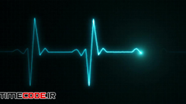 دانلود فوتیج مانیتور ضربان قلب Cardiogram Oscilloscope Screen