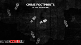 دانلود فوتیج موشن گرافیک : رد پا Crime Footprints Pack