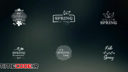 دانلود پروژه آماده افترافکت : لوگو Flat Spring Logo Reveal Pack