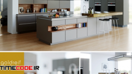 دانلود مدل آماده سه بعدی : آشپزخانه Kitchen vray + Corona