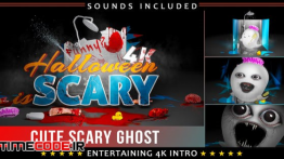 دانلود پروژه آماده افترافکت : لوگو ترسناک Funny Scary Ghost Logo Intro
