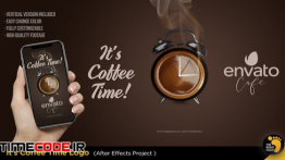 دانلود پروژه آماده افترافکت : تیزر تبلیغاتی کافی شاپ It’s Coffee Time – Logo