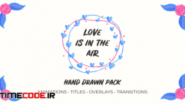 دانلود پروژه آماده پریمیر : انیمیشن گل و بوته و قلب Love Is In The Air V.2. Hand Drawn Pack