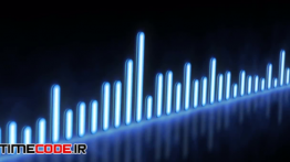 دانلود فوتیج موشن گرافیک : رقص نور Moving 3D Audio Equalizer Bars