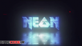 دانلود پروژه آماده افترافکت : لوگو نئون پارازیت Neon Glitch Logo
