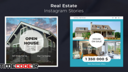 دانلود پروژه آماده افترافکت : استوری اینستاگرام مربع Real Estate Instagram Stories