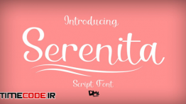 دانلود فونت انگلیسی گرافیکی  Serenita  Script Font