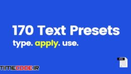 دانلود 170پریست متنی Text Presets