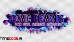 دانلود پروژه آماده افترافکت : المان های آماده کمیک بوک Comic Video Elements