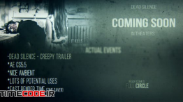 دانلود پروژه آماده افترافکت : تریلر ترسناک Dead Silence – Creepy Trailer