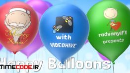دانلود پروژه آماده افترافکت : انیمیشن بادکنک های شاد Happy Balloons