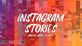 دانلود پروژه آماده افترافکت : استوری اینستاگرام Instagram Stories Promo Pack 21 In 1