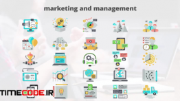 دانلود پروژه آماده افترافکت : آیکون انیمیشن مارکتینگ Marketing And Management 2