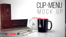 دانلود پروژه آماده افترافکت : موکاپ ماگ و منو رستوران Mug-Menu Mock Up
