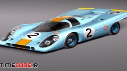 دانلود مدل آماده سه بعدی : پورشه Porsche 917k GULF Le-Mans 24h