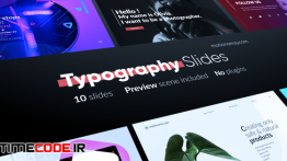 دانلود پروژه آماده افترافکت : تایپوگرافی Typography Slides