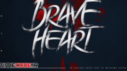 دانلود فونت انگلیسی گرافیکی ترسناک Brave Heart