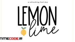 دانلود فونت انگلیسی دست نویس برای طراحی Lemon Lime – A Handwritten Font Duo