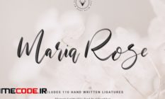 Maria Rose Elegant Script SVG Font 3727769 58 18 224
