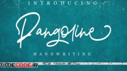 دانلود فونت انگلیسی شکسته Pangoline | Handwriting Script