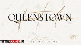 دانلود فونت انگلیسی به سبک امضا Queenstown 2 Font Signature & Serif