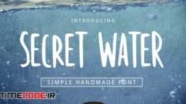 دانلود فونت انگلیسی گرافیکی Secret Water Simple Font
