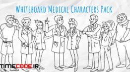 مجموعه کاراکتر موشن گرافیک تخته سیاه : پزشکی Medical Characters – Healthcare Whiteboard Animation